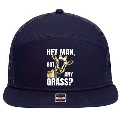 Goat Lovers Shirts Farm Animal Pun Pets Meme Funny Goat 7 Panel Mesh Trucker Snapback Hat