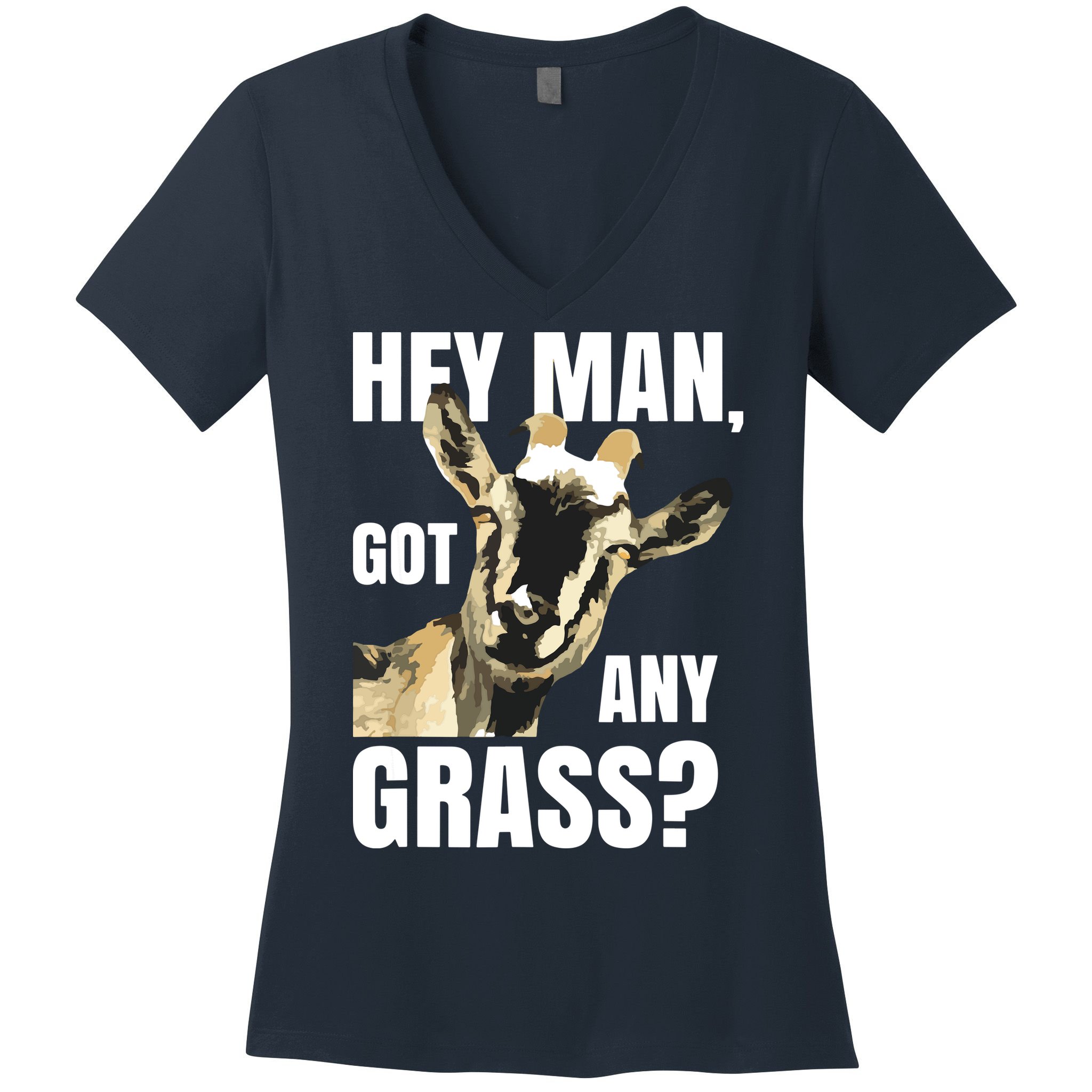 Goat Lovers Shirts Farm Animal Pun Pets Meme Funny Goat Women's V-Neck T-Shirt