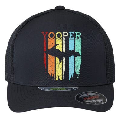 Great Lakes State Michigan Vacation Yooper Family Vacation Flexfit Unipanel Trucker Cap