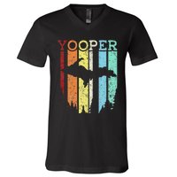 Great Lakes State Michigan Vacation Yooper Family Vacation V-Neck T-Shirt