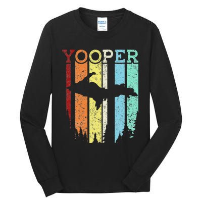 Great Lakes State Michigan Vacation Yooper Family Vacation Tall Long Sleeve T-Shirt