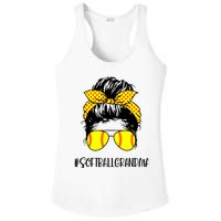 Grandma Life Softball Baseball Grandma Mothers Day Messy Bun Ladies PosiCharge Competitor Racerback Tank