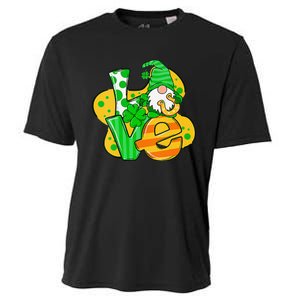 Gnome Love Shamrock Saint Patrick's Day Cooling Performance Crew T-Shirt