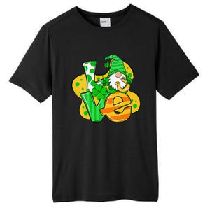 Gnome Love Shamrock Saint Patrick's Day Tall Fusion ChromaSoft Performance T-Shirt