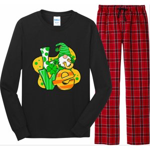 Gnome Love Shamrock Saint Patrick's Day Long Sleeve Pajama Set