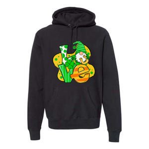 Gnome Love Shamrock Saint Patrick's Day Premium Hoodie