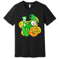 Gnome Love Shamrock Saint Patrick's Day Premium T-Shirt