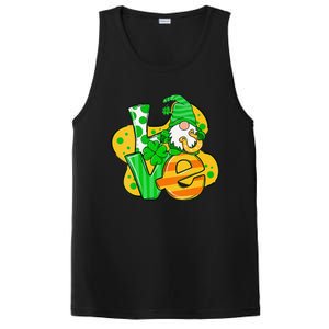 Gnome Love Shamrock Saint Patrick's Day PosiCharge Competitor Tank