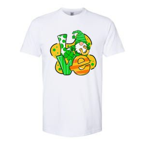 Gnome Love Shamrock Saint Patrick's Day Softstyle CVC T-Shirt