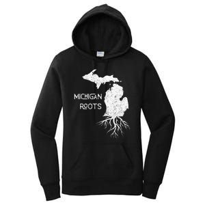 Great Lakes State Michigan Roots Yooper Native Michiganian Women's Pullover Hoodie