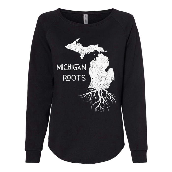 Great Lakes State Michigan Roots Yooper Native Michiganian Womens California Wash Sweatshirt