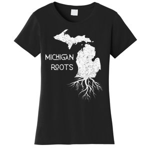 Great Lakes State Michigan Roots Yooper Native Michiganian Women's T-Shirt