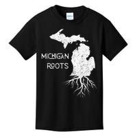 Great Lakes State Michigan Roots Yooper Native Michiganian Kids T-Shirt