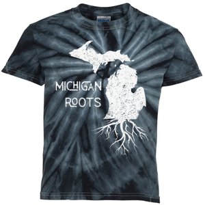 Great Lakes State Michigan Roots Yooper Native Michiganian Kids Tie-Dye T-Shirt