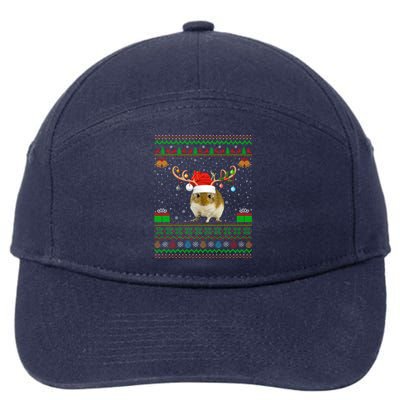 Gerbil Lover Santa Hat Matching Ugly Gerbil Christmas Meaningful Gift 7-Panel Snapback Hat