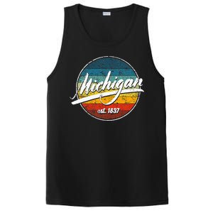 Great Lakes State Michigan Yooper Michiganian Vacation PosiCharge Competitor Tank