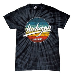 Great Lakes State Michigan Yooper Michiganian Vacation Tie-Dye T-Shirt