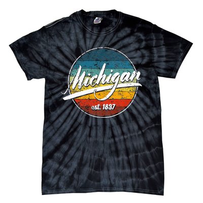 Great Lakes State Michigan Yooper Michiganian Vacation Tie-Dye T-Shirt