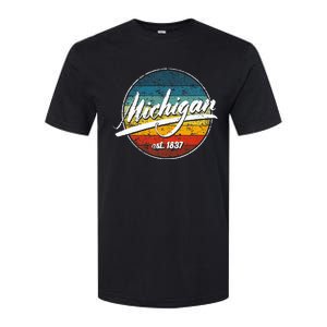 Great Lakes State Michigan Yooper Michiganian Vacation Softstyle CVC T-Shirt