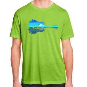 Guitar Lake Shadow Love Guitar Musician Adult ChromaSoft Performance T-Shirt