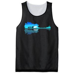 Guitar Lake Shadow Love Guitar Musician Mesh Reversible Basketball Jersey Tank