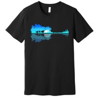 Guitar Lake Shadow Love Guitar Musician Premium T-Shirt