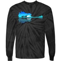 Guitar Lake Shadow Love Guitar Musician Tie-Dye Long Sleeve Shirt