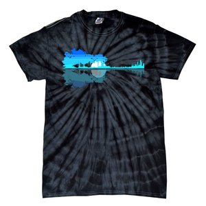 Guitar Lake Shadow Love Guitar Musician Tie-Dye T-Shirt