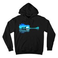 Guitar Lake Shadow Love Guitar Musician Tall Hoodie