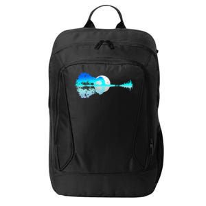 Guitar Lake Shadow Love Guitar Music For Musician Men Band City Backpack