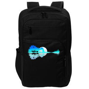 Guitar Lake Shadow Love Guitar Music For Musician Men Band Impact Tech Backpack