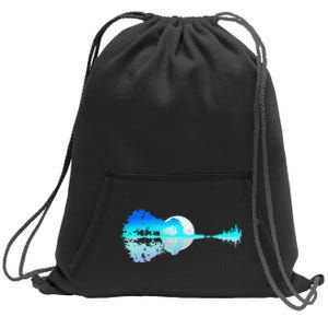 Guitar Lake Shadow Love Guitar Music For Musician Men Band Sweatshirt Cinch Pack Bag