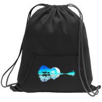 Guitar Lake Shadow Love Guitar Music For Musician Men Band Sweatshirt Cinch Pack Bag