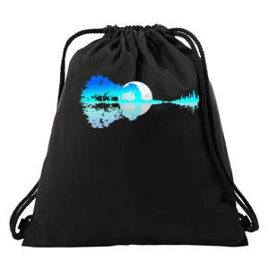 Guitar Lake Shadow Love Guitar Music For Musician Men Band Drawstring Bag