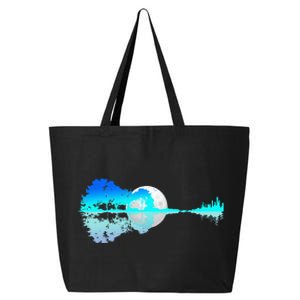 Guitar Lake Shadow Love Guitar Music For Musician Men Band 25L Jumbo Tote