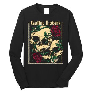 Gothic Lovers Skull And Rose Long Sleeve Shirt