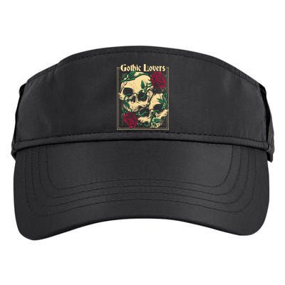 Gothic Lovers Skull And Rose Adult Drive Performance Visor