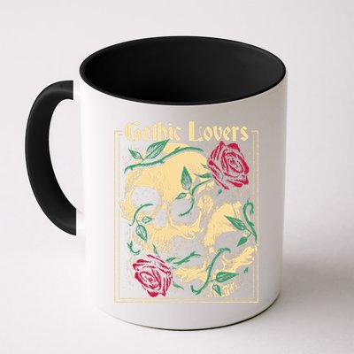 Gothic Lovers Skull And Rose Mug