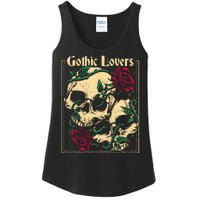 Gothic Lovers Skull And Rose Ladies Essential Tank