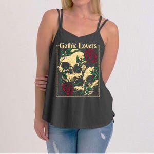 Gothic Lovers Skull And Rose Women's Strappy Tank