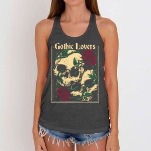 Gothic Lovers Skull And Rose Women's Knotted Racerback Tank