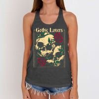 Gothic Lovers Skull And Rose Women's Knotted Racerback Tank