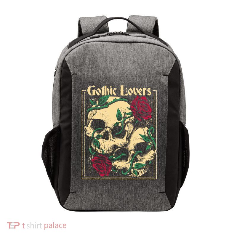 Gothic Lovers Skull And Rose Vector Backpack