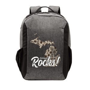 Great Lakes Shaped Wo Petoskey Stone Michigan Rocks Vector Backpack