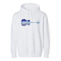 Guitar Lake Shadow Music Lovers Rock Guitar Musician Garment-Dyed Fleece Hoodie