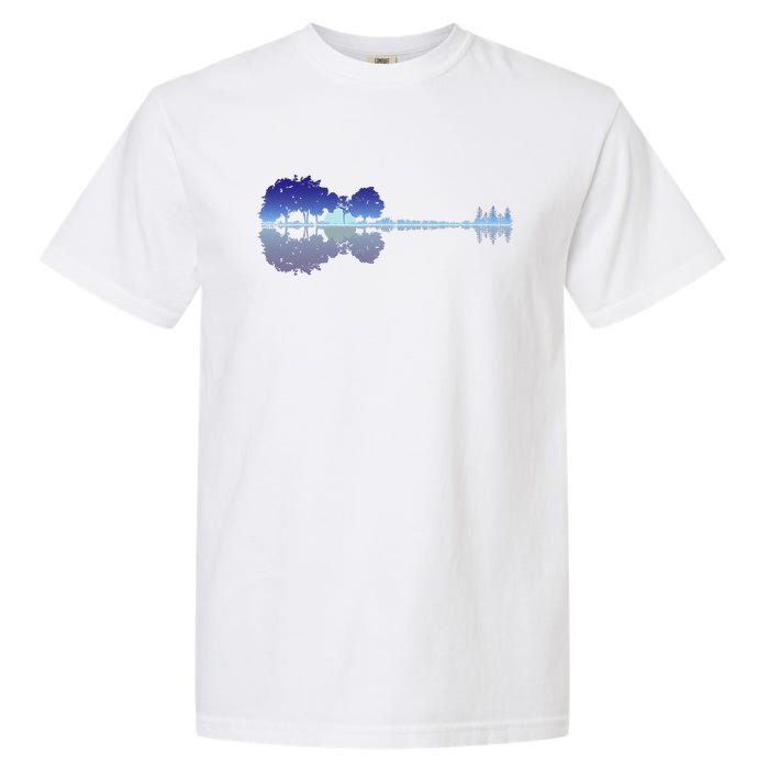 Guitar Lake Shadow Music Lovers Rock Guitar Musician Garment-Dyed Heavyweight T-Shirt