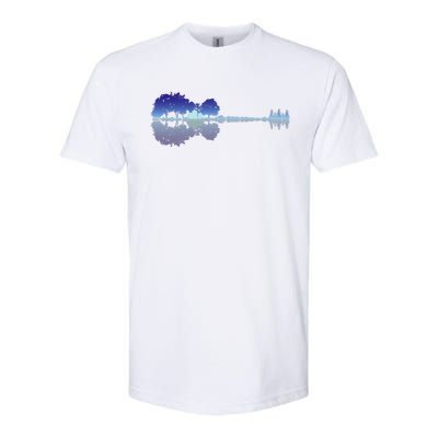 Guitar Lake Shadow Music Lovers Rock Guitar Musician Softstyle CVC T-Shirt