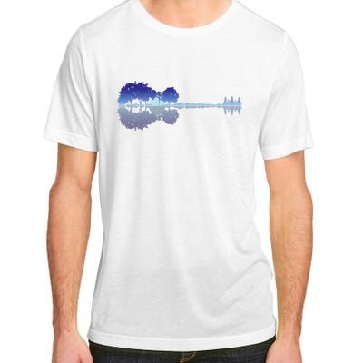 Guitar Lake Shadow Music Lovers Rock Guitar Musician Adult ChromaSoft Performance T-Shirt