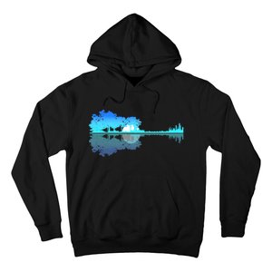 Guitar Lake Shadow Love Guitar Musician Hoodie