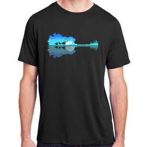 Guitar Lake Shadow Love Guitar Musician Adult ChromaSoft Performance T-Shirt